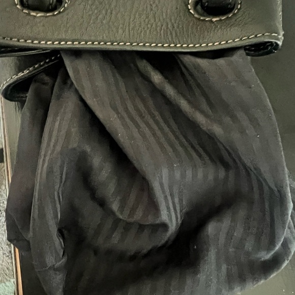 Coach Sonoma Black Pebbled Leather Drawstring Bag-Vintage - Picture 9 of 10